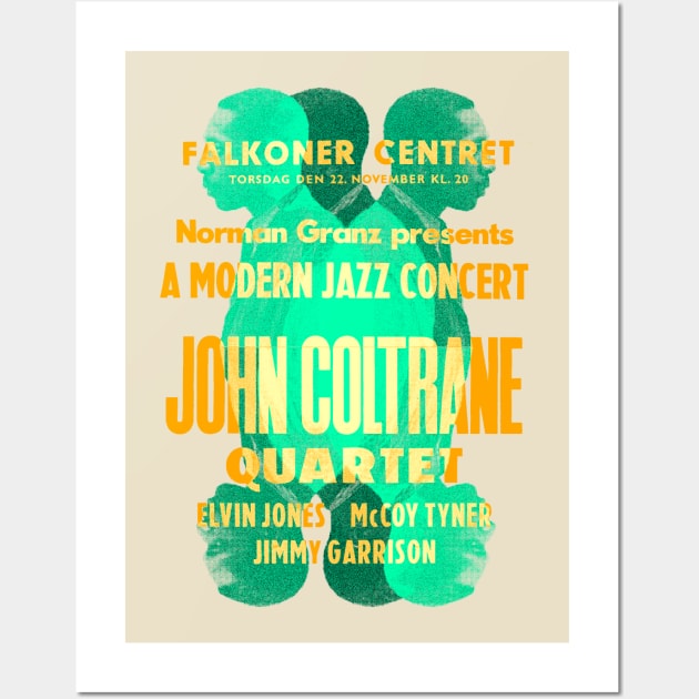 John coltrane concert graphic Wall Art by HAPPY TRIP PRESS